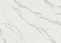 উচ্চ ঘনত্ব হোয়াইট ইঞ্জিনিয়ার্ড কোয়ার্টজ কাউন্টারটপস চামড়া সমাপ্ত পৃষ্ঠসমূহ
