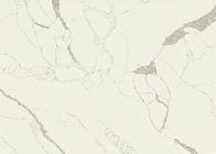 ক্যালাকাটা হোয়াইট কোয়ার্টজ স্টোন সলিড সারফেস 25 মিমি পুরুত্বের রান্নাঘরের কাউন্টারটপস