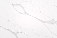 সাদা কৃত্রিম ক্যালাকাতা কোয়ার্টজ স্টোন স্ল্যাব এনএসএফ সার্টিফিকেট বেঞ্চটপের জন্য